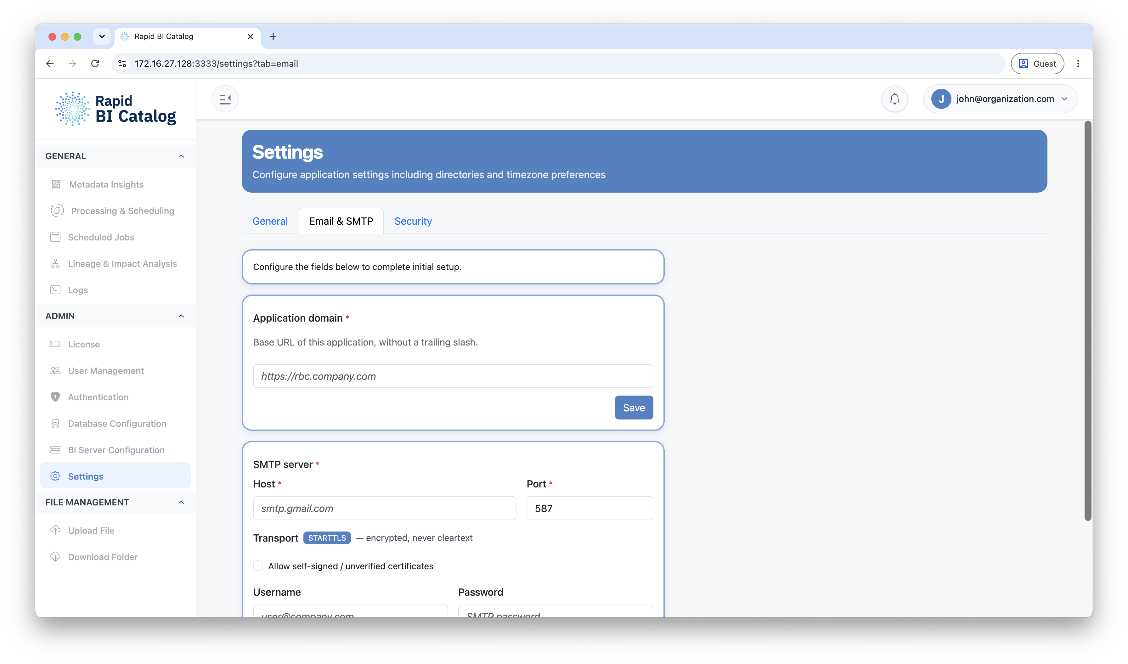 Application domain